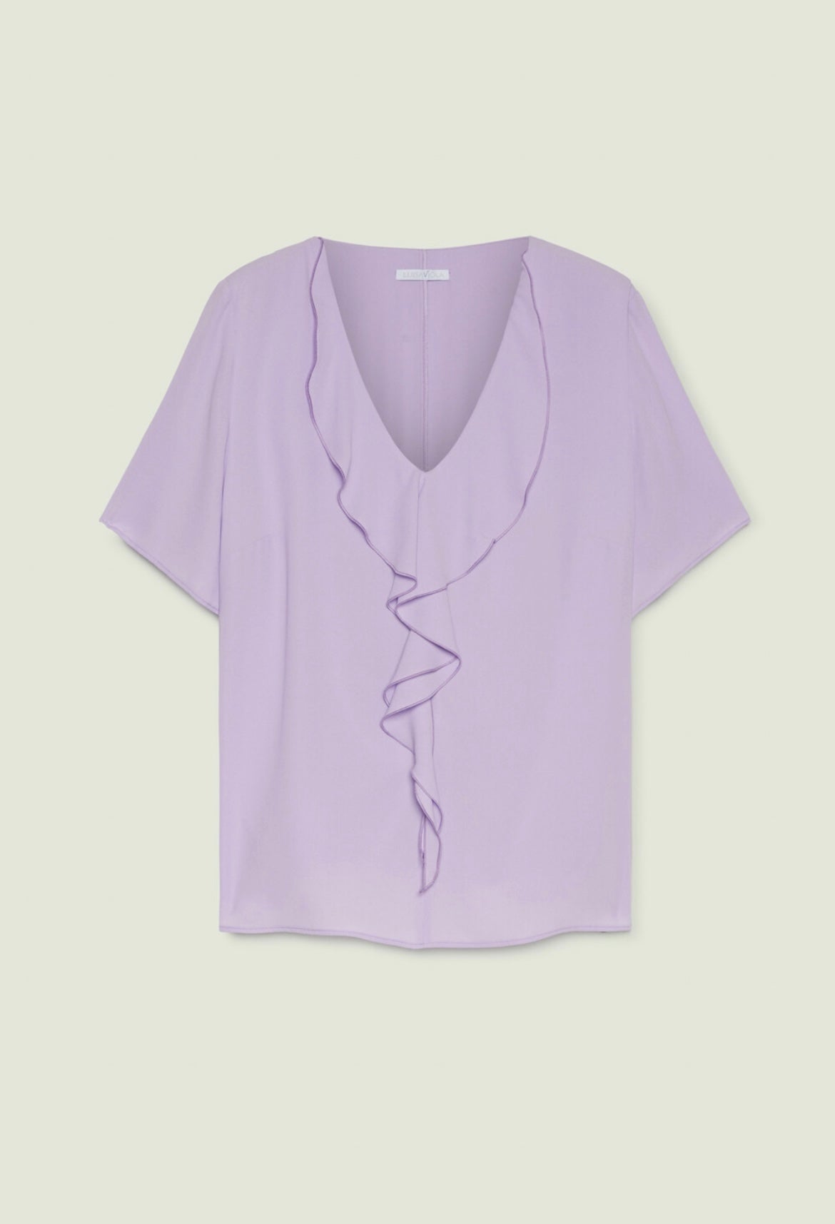 TOP CON VOLANT IN DOPPIA GEORGETTE - LUISA VIOLA