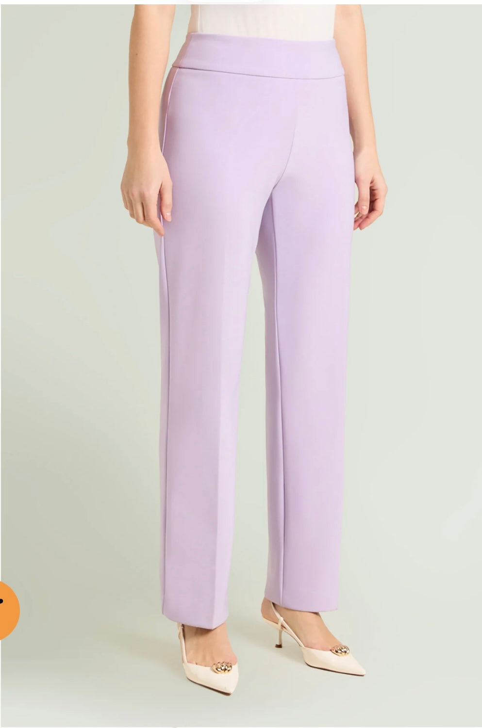 PANTALONI PULL-ON DRITTO IN COMPATTO STRETCH -  LUISA VIOLA