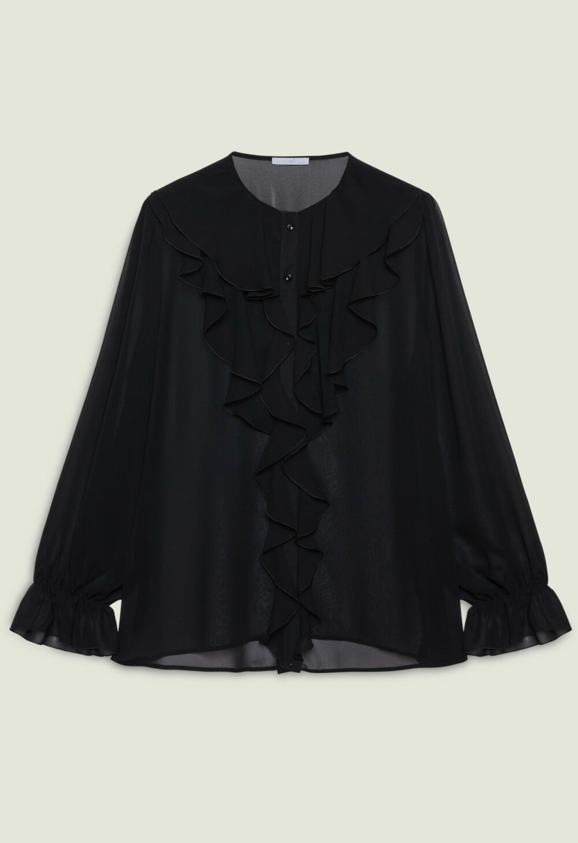 CAMICIA CON VOLANT IN GEORGETTE - LUISA VIOLA