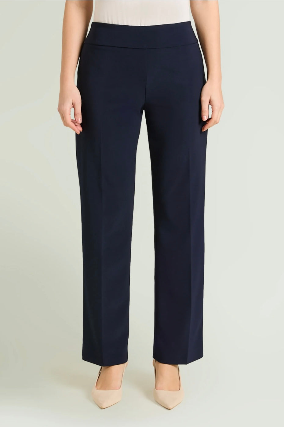 PANTALONI PULL-ON DRITTO IN COMPATTO STRETCH - LUISA VIOLA