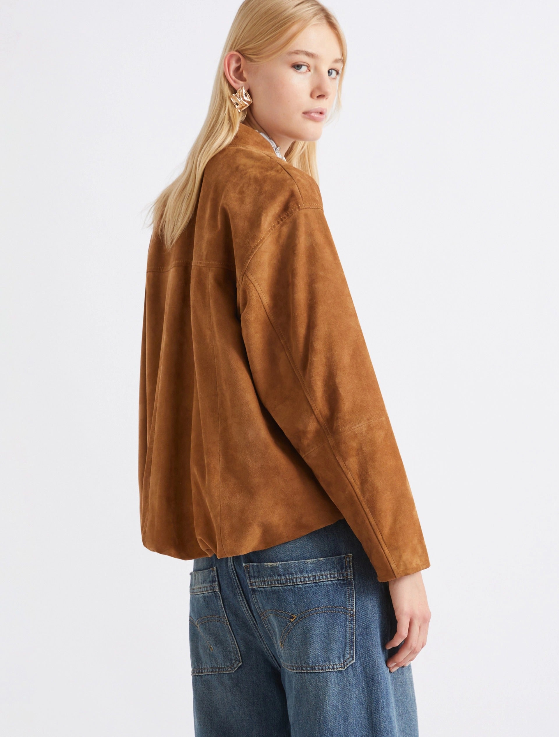 Blouson in camoscio
