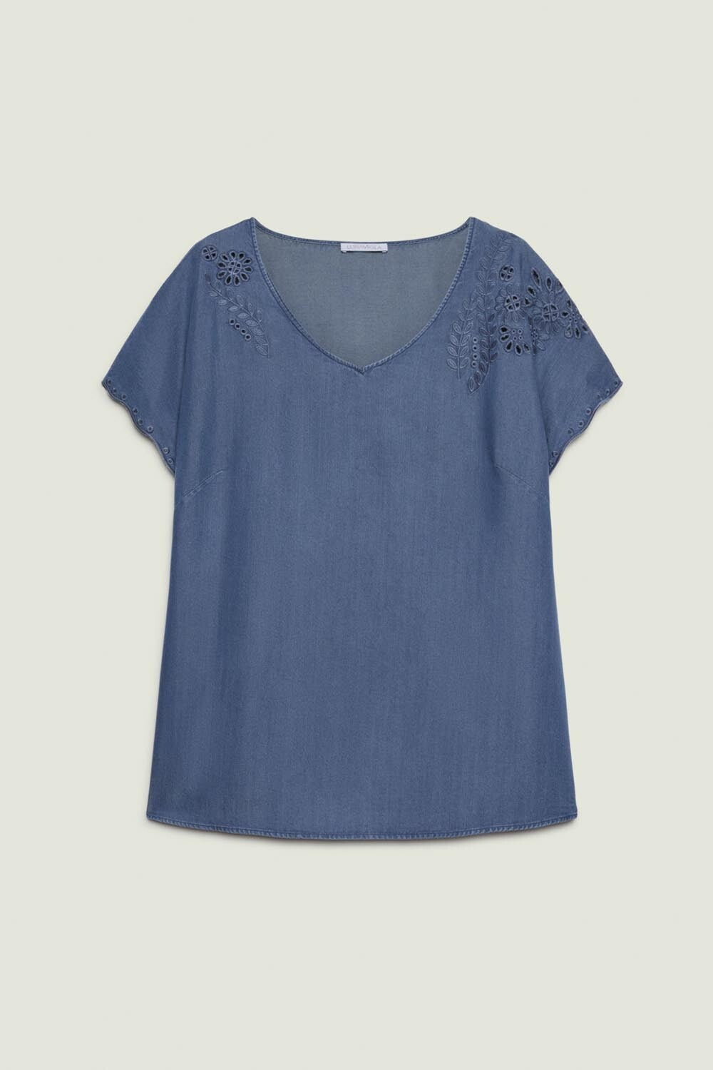 TOP IN CHAMBRAY