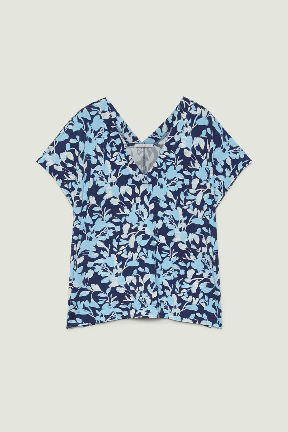 TOP IN RASO E JERSEY