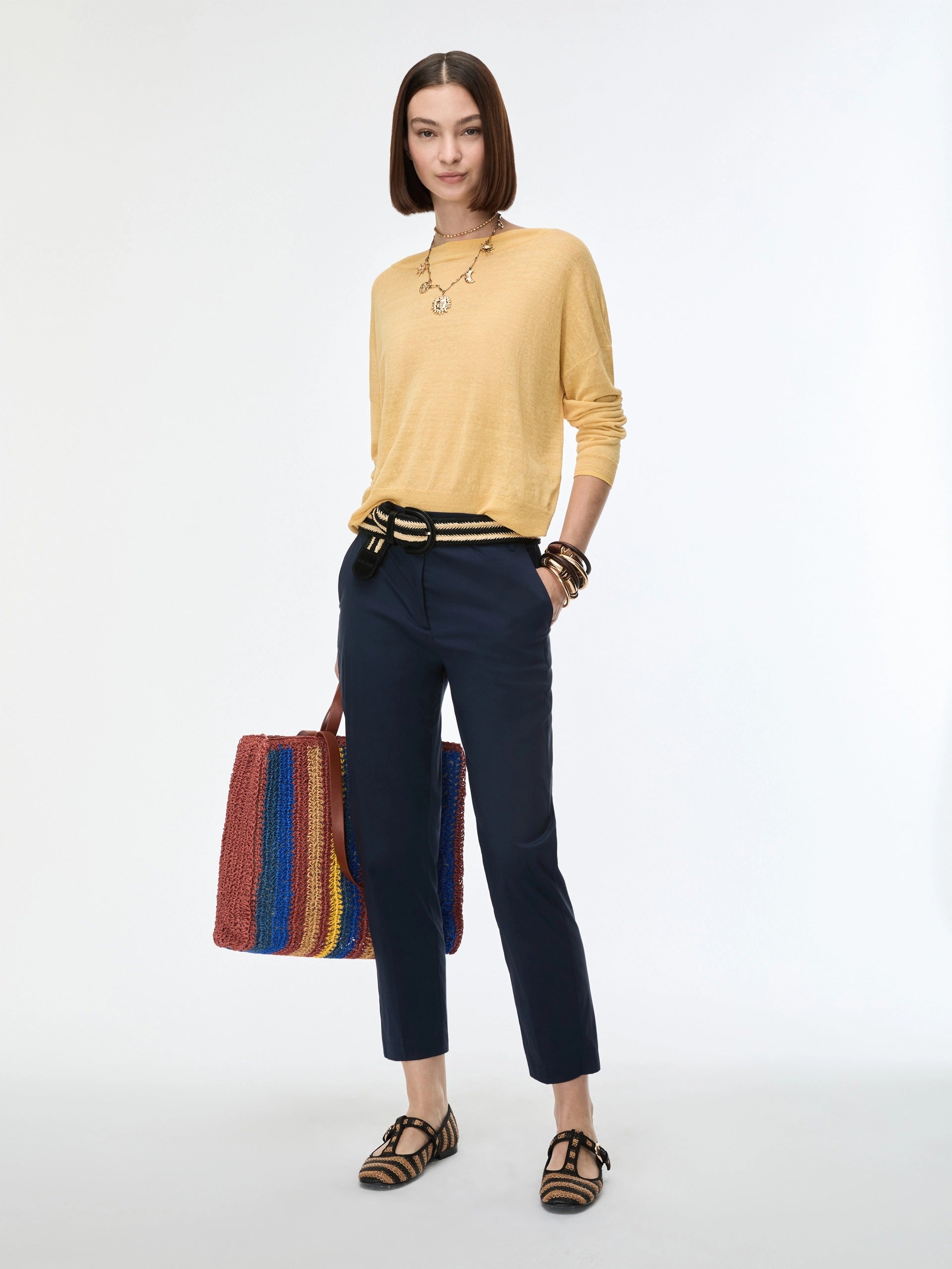 PANTALONI SEMIADERENTI Bluette