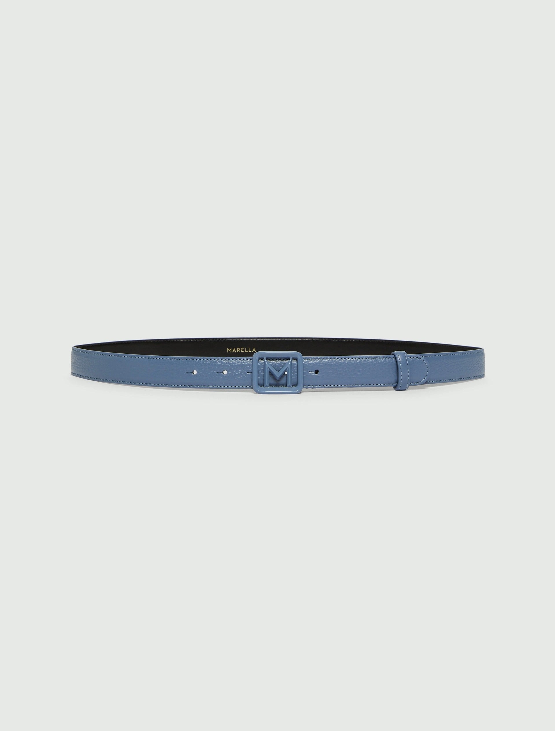 Cintura con medaglione M - AZZURRO