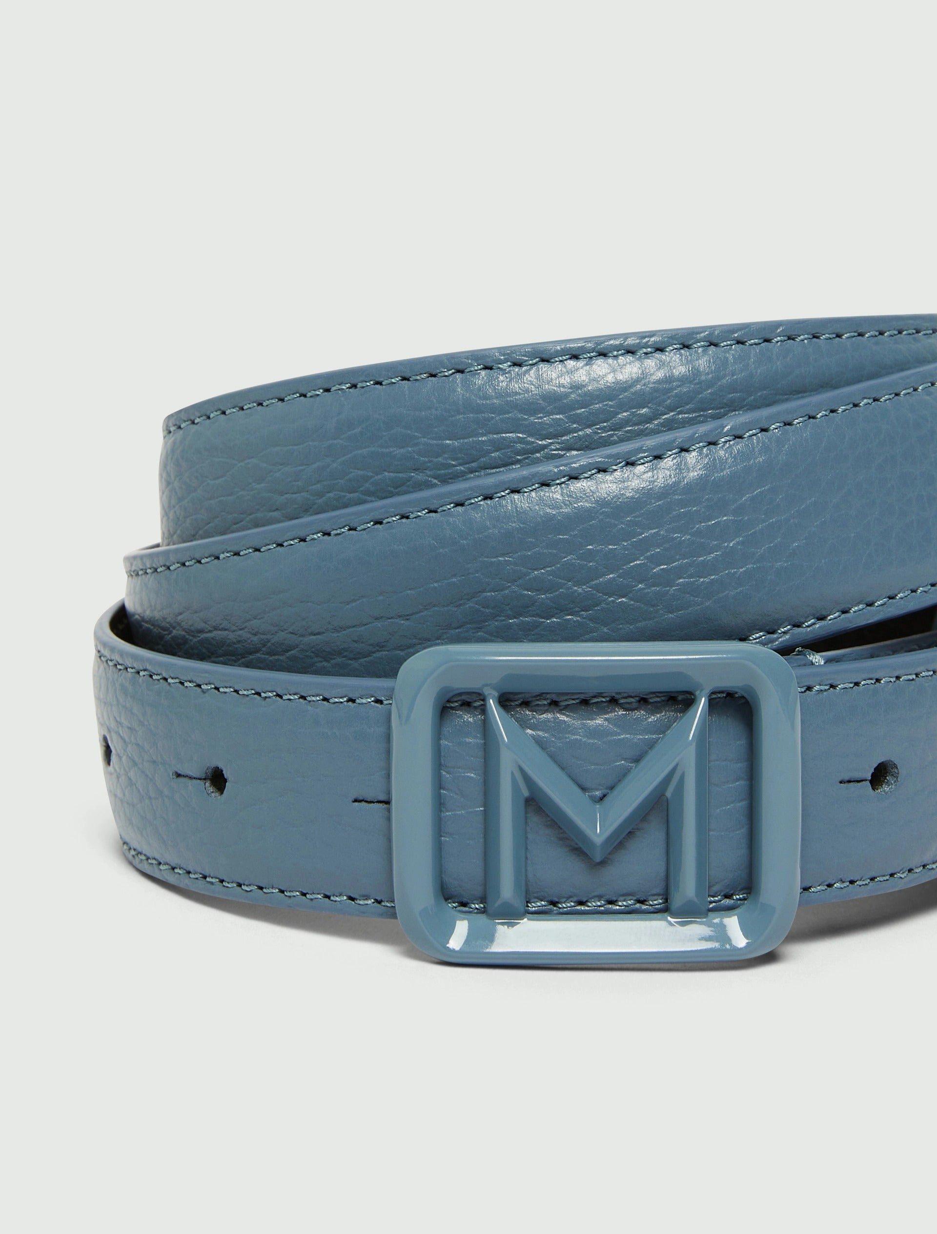 Cintura con medaglione M - AZZURRO