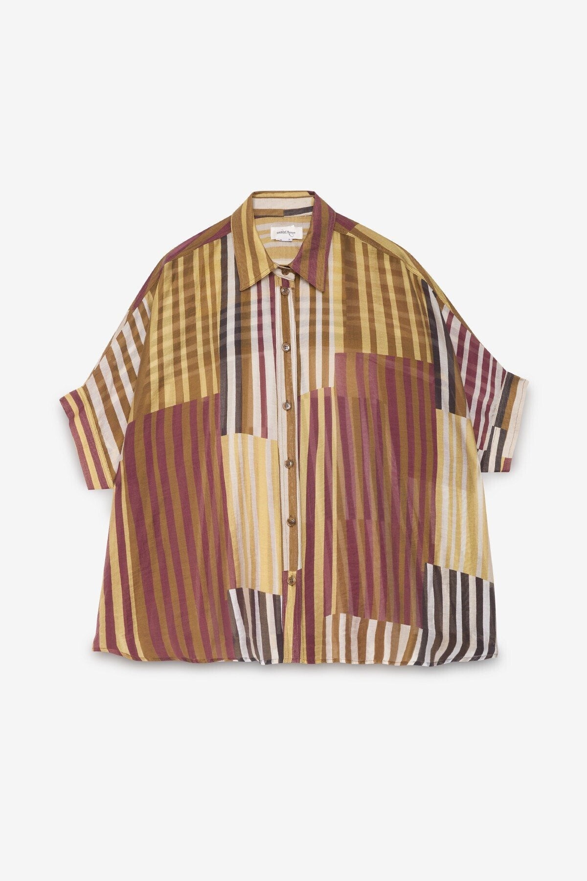 CAMICIA BOXY FIT A RIGHE OTTOD'AME