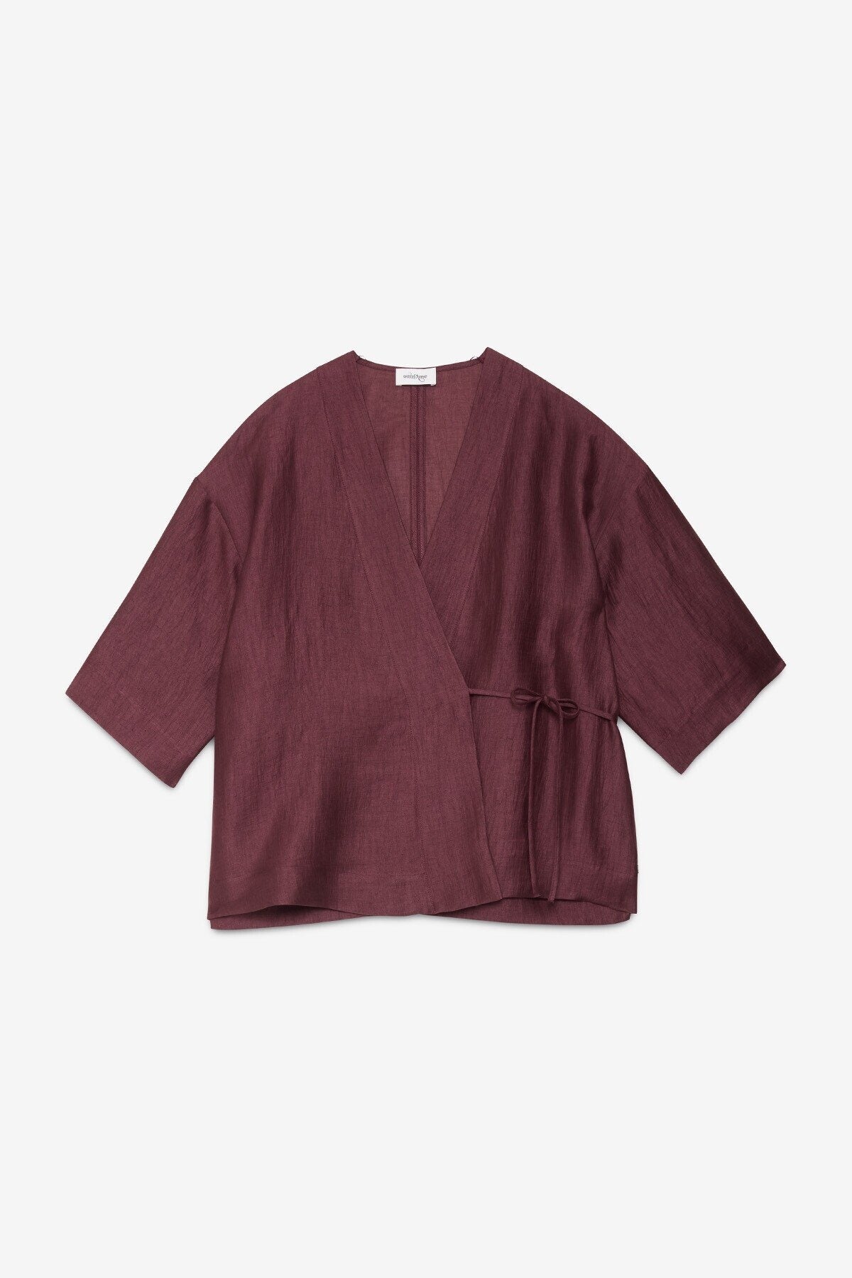 BLUSA KIMONO IN MISTO LINO OTTOD'AME