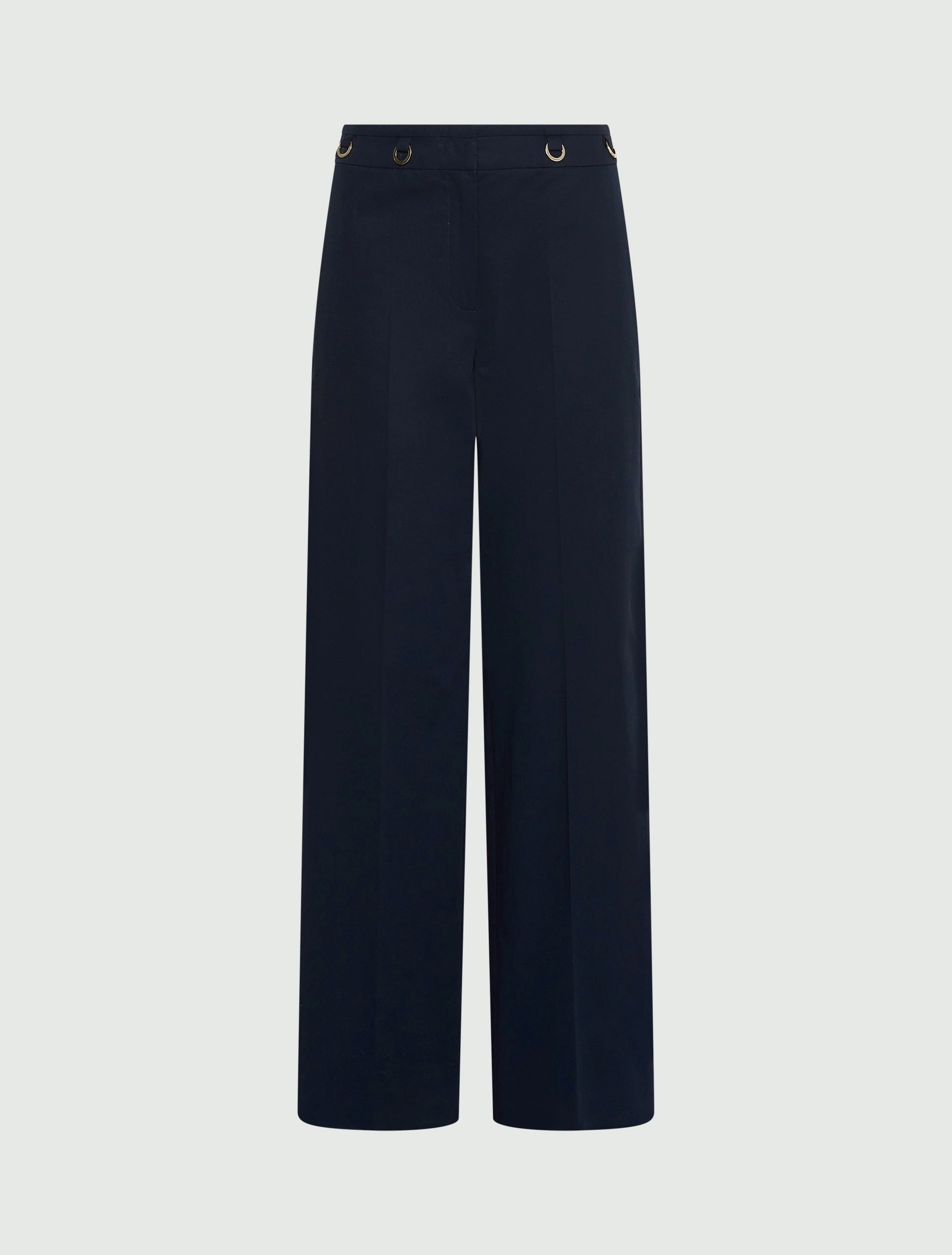 Pantaloni dritti in gabardina - BLU