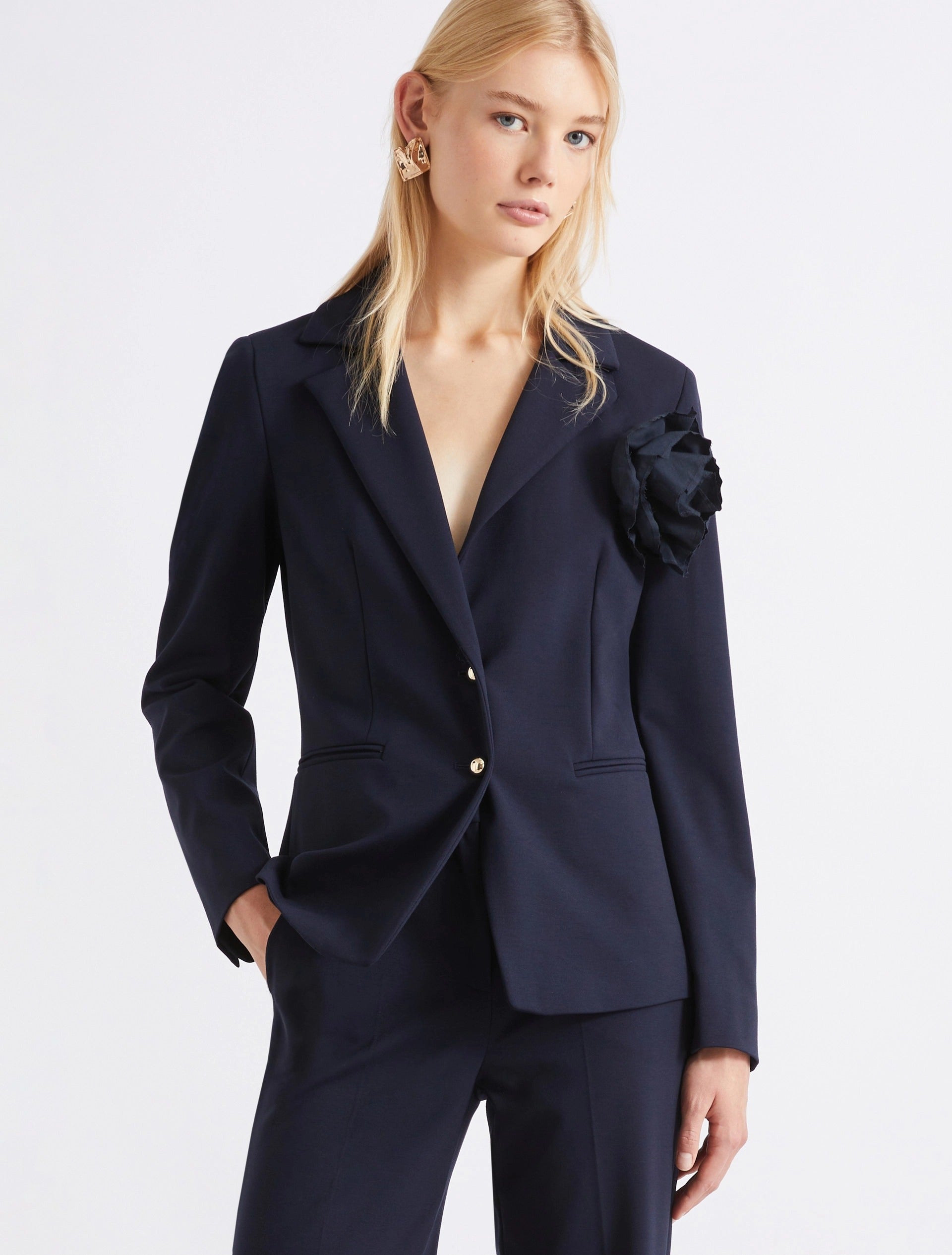 Blazer aderente in jersey