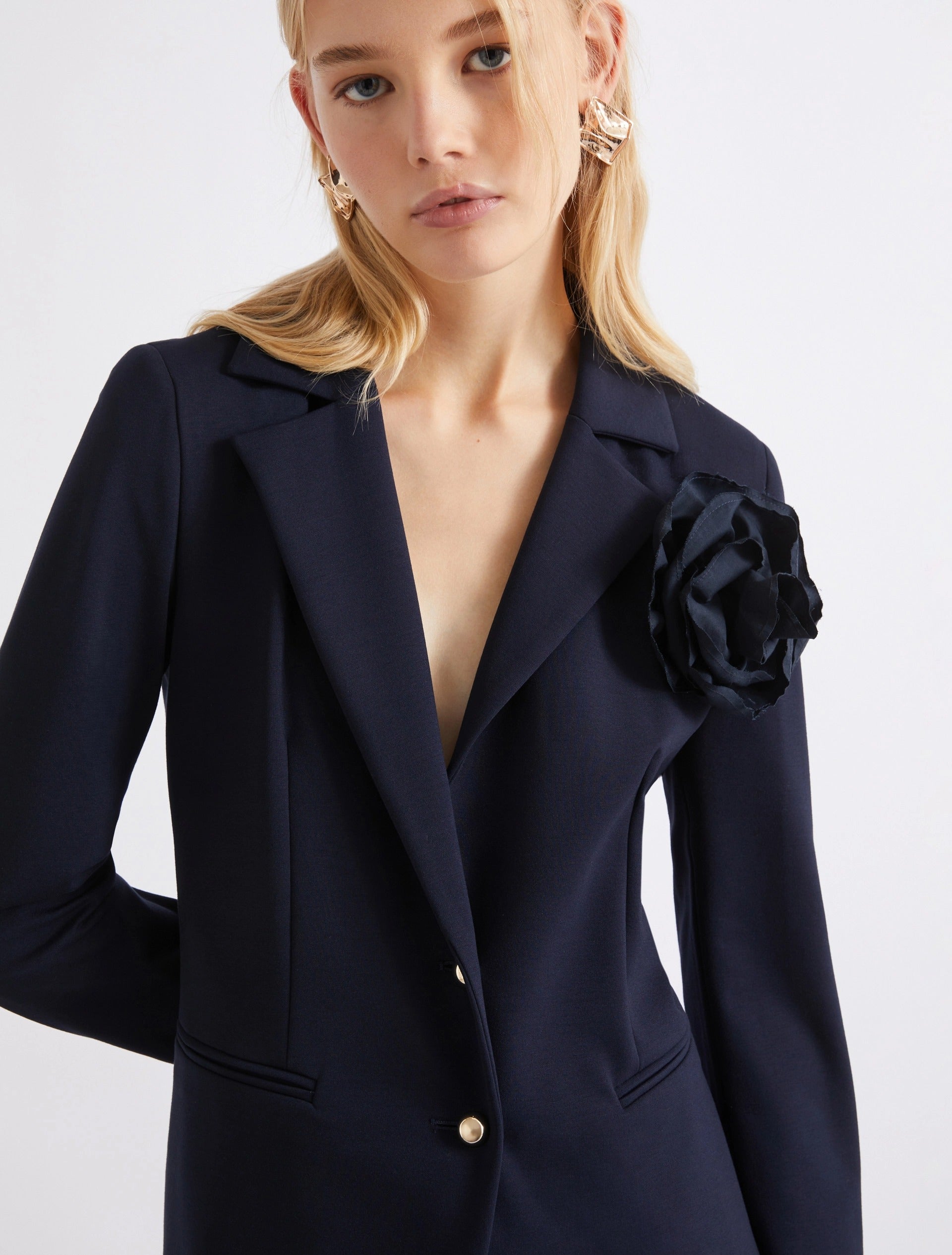 Blazer aderente in jersey