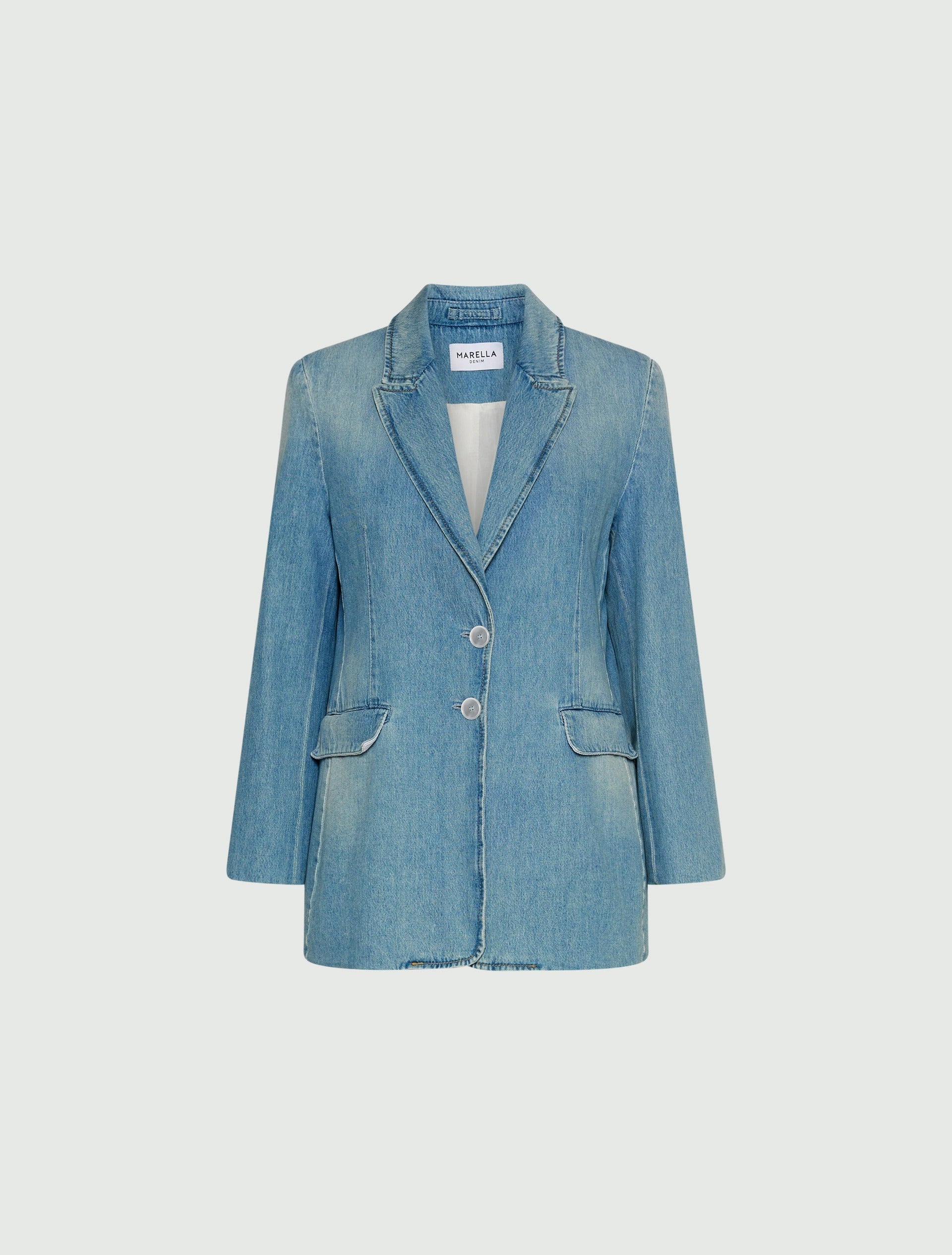 Blazer in denim chiaro